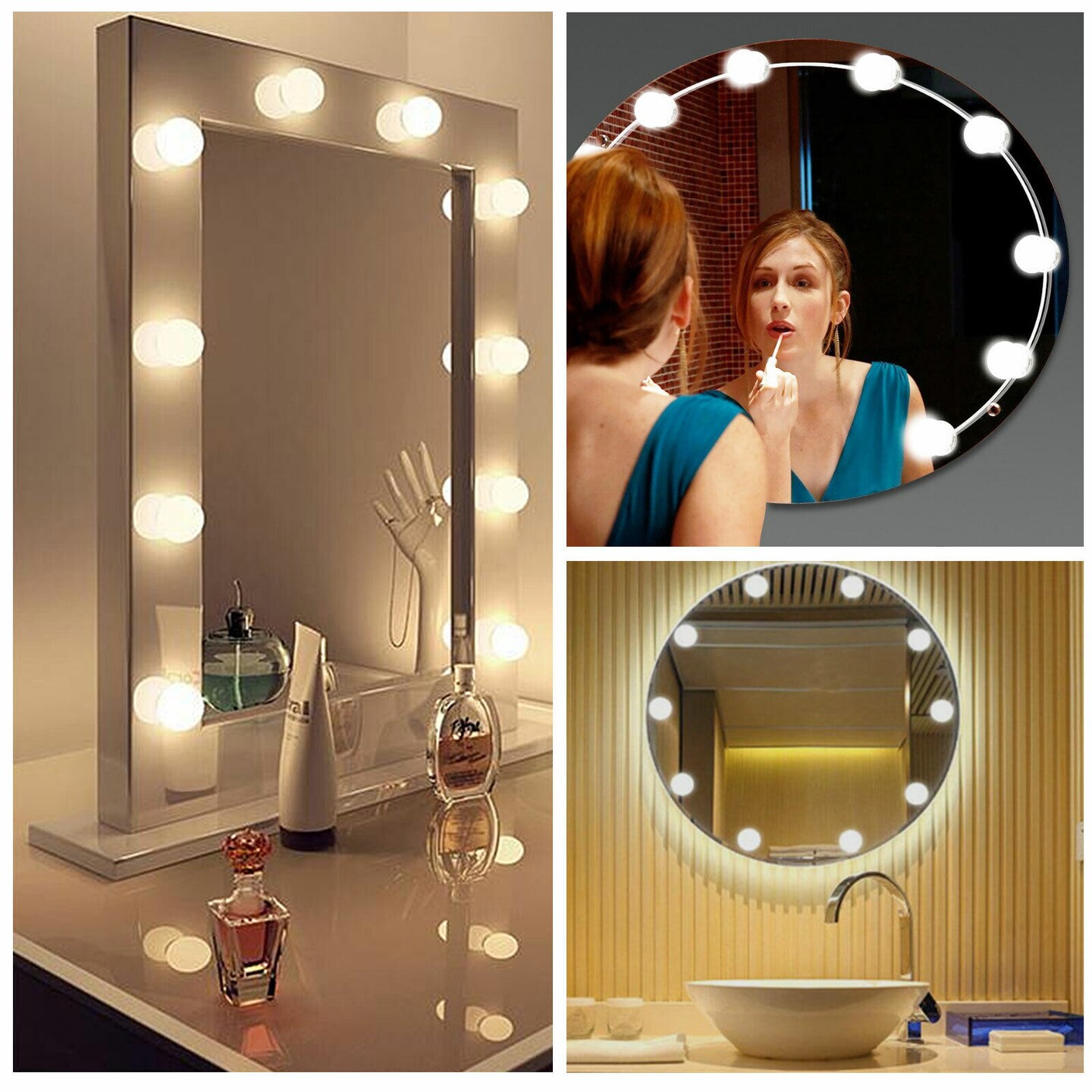 Kitcheniva Dimmable Mirror Lights 14 LED Lamp