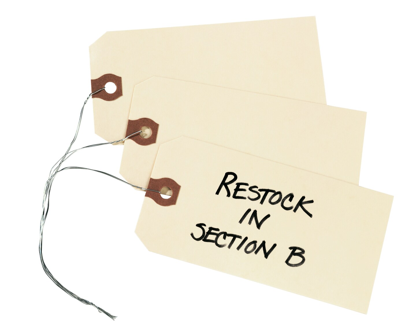 Avery 12605 Double Wired Shipping Tags, 13pt. Stock, 4 3/4 x 2 3/8, Manila (Box of 1000)