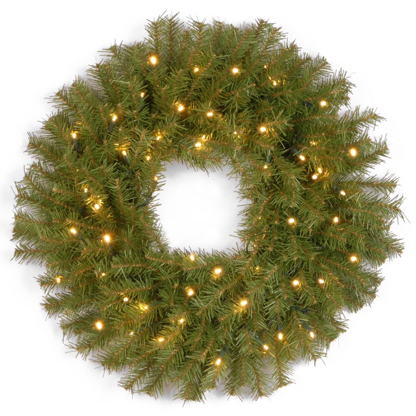 National Tree Company 24" Norwood Fir Wreath with Twinkly™ LED Lights