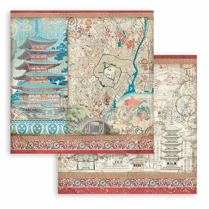 Sir Vagabond In Japan 12x12 Paper Pad - Stamperia