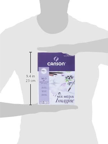 Imagine Mixed Media 200gsm Paper, Natural White, A5 pad Including 50 Sheets