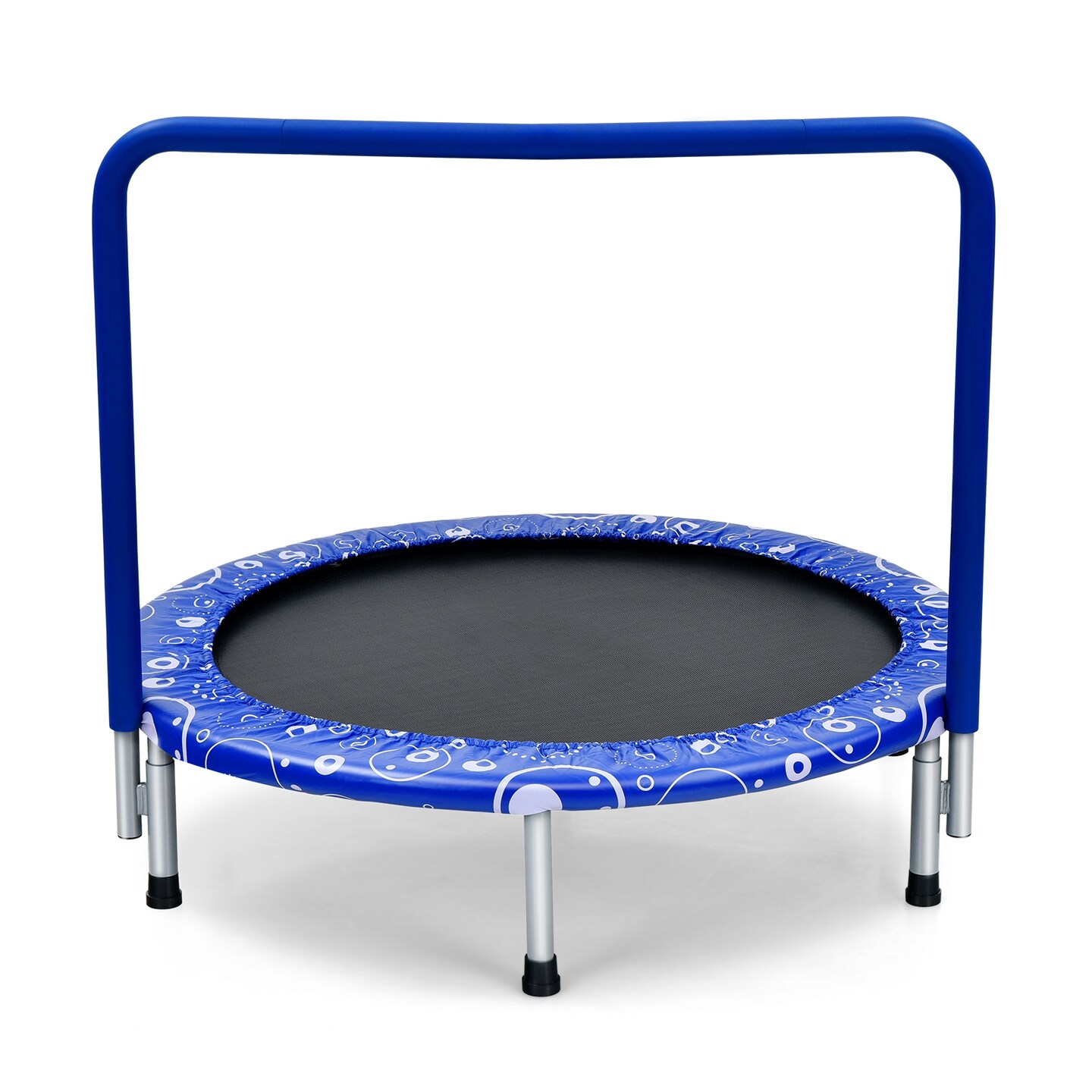 36 mini trampoline with handrail hotsell