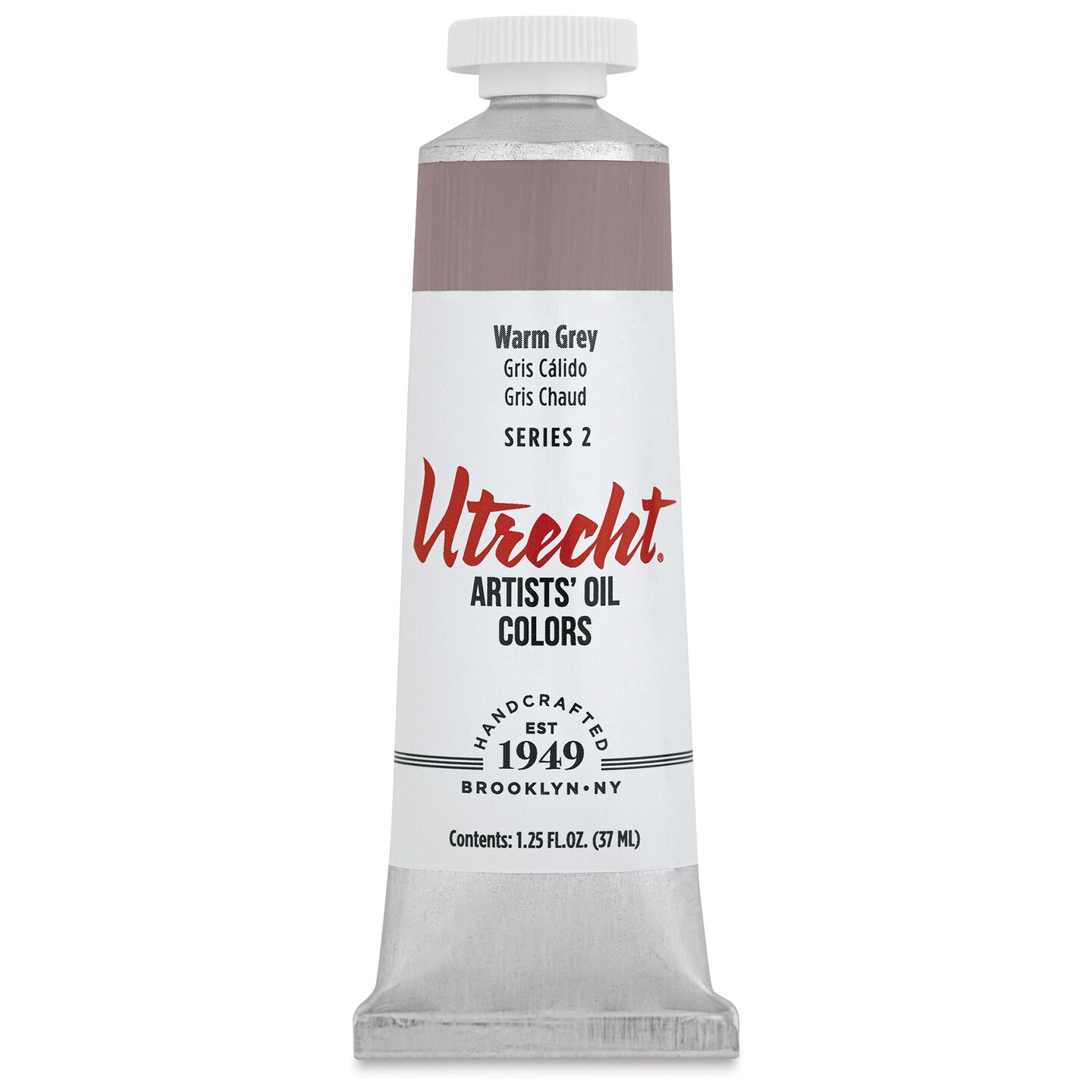 Utrecht Artists&#x27; Oil Paint - Warm Grey, 37 ml, Tube
