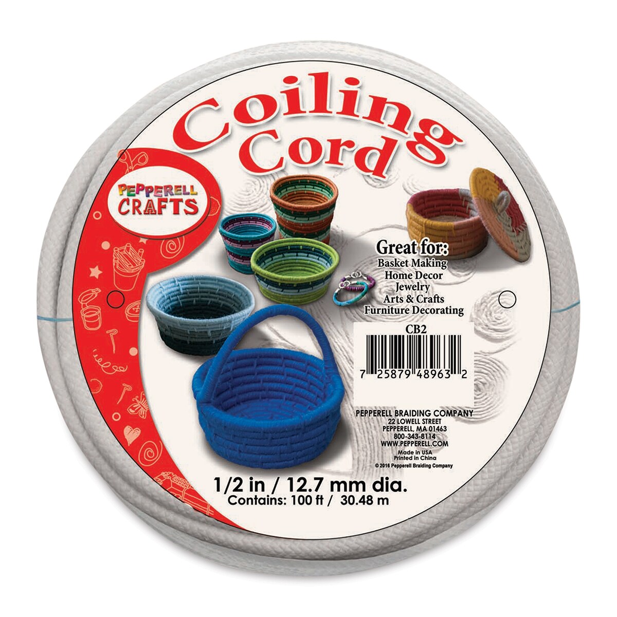 Coiling Cord - 1/2&#x22; x 100 ft