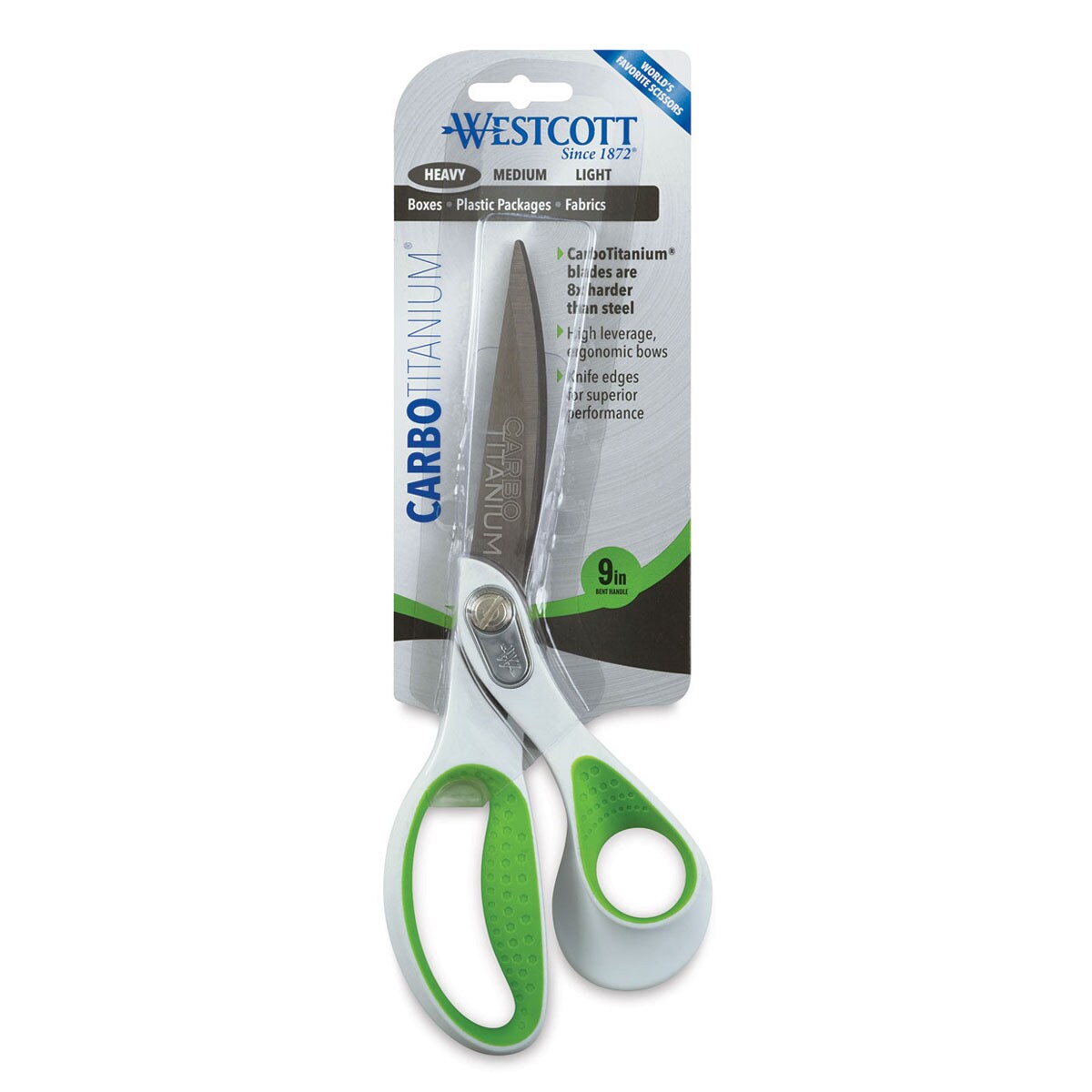 Westcott Carbo Titanium Scissors - 9&#x22;, Bent