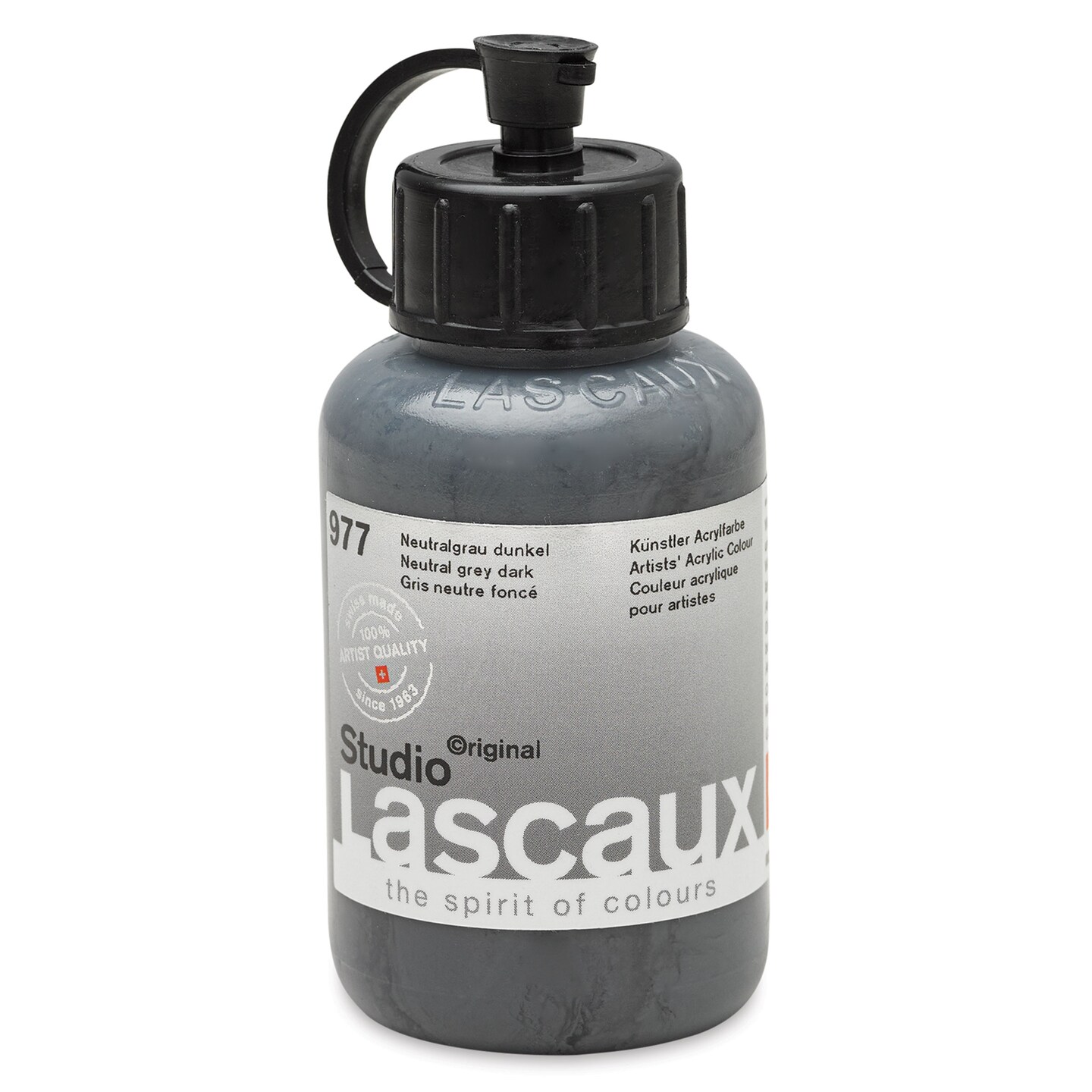 Lascaux Studio Acrylics - Neutral Gray Dark, 85 ml bottle