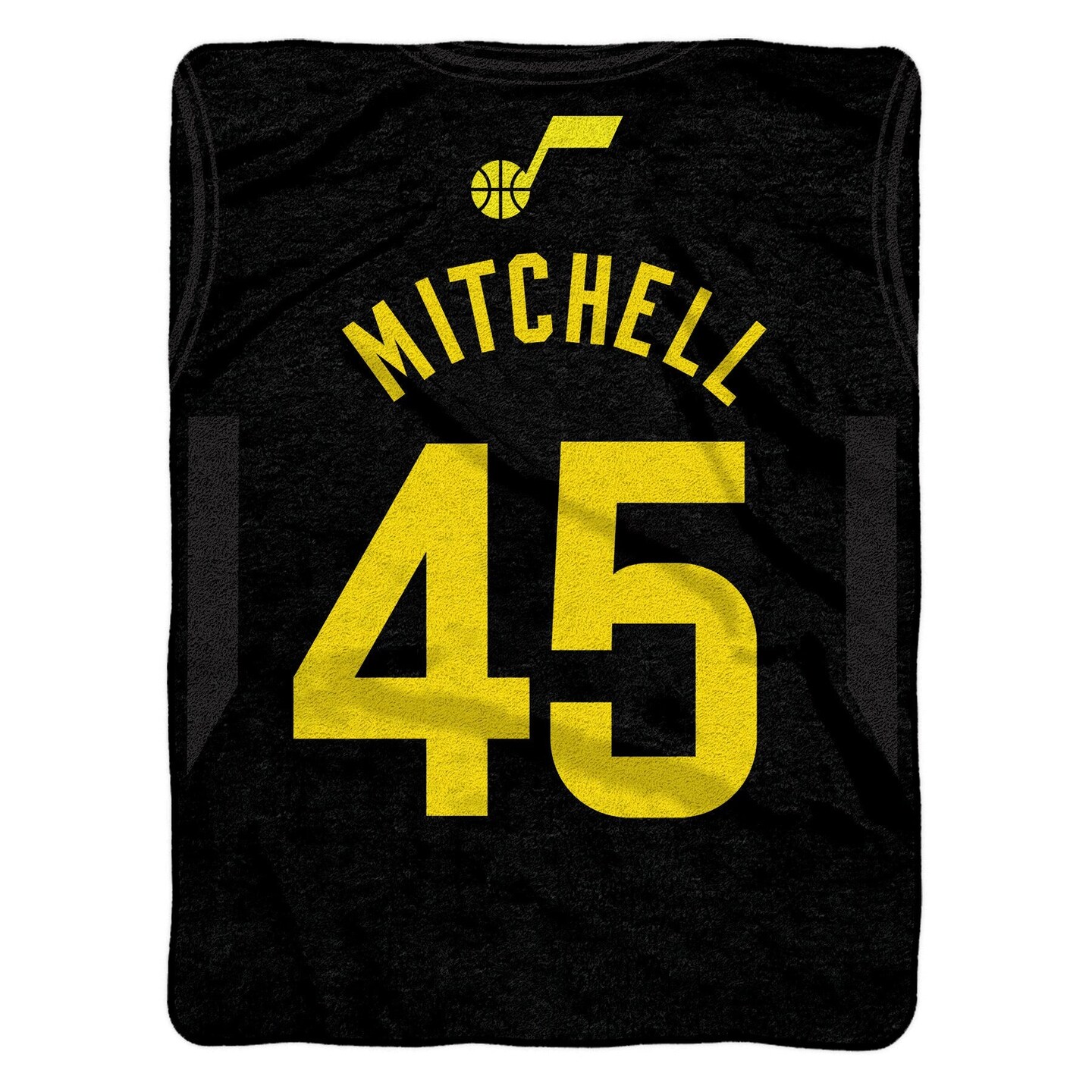 Sleep Squad Utah Jazz Donovan Mitchell 60&#x201D; x 80&#x201D; Raschel Plush Jersey Basketball Blanket