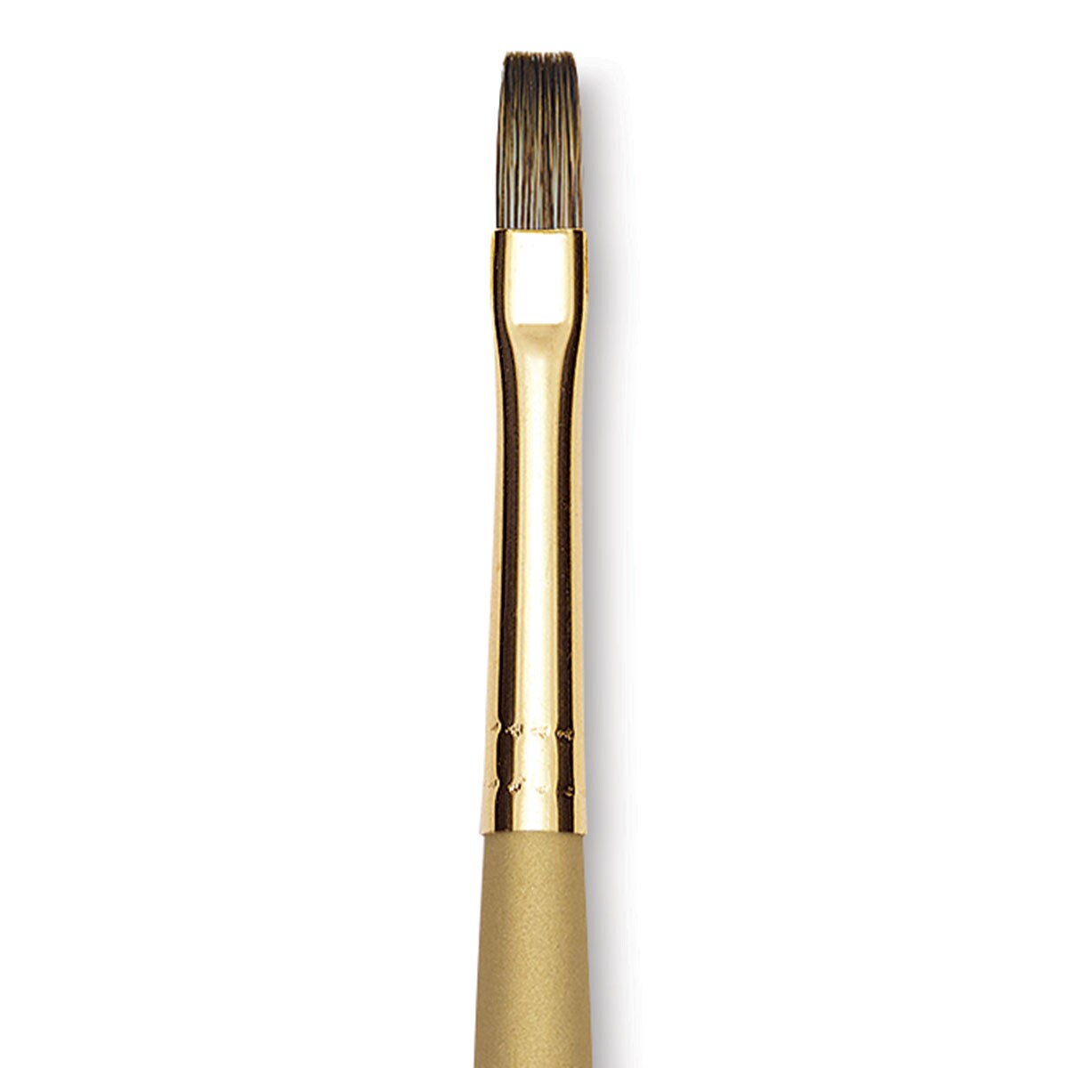 Princeton Synthetic Mongoose Brush - Flat, Long Handle, Size 4