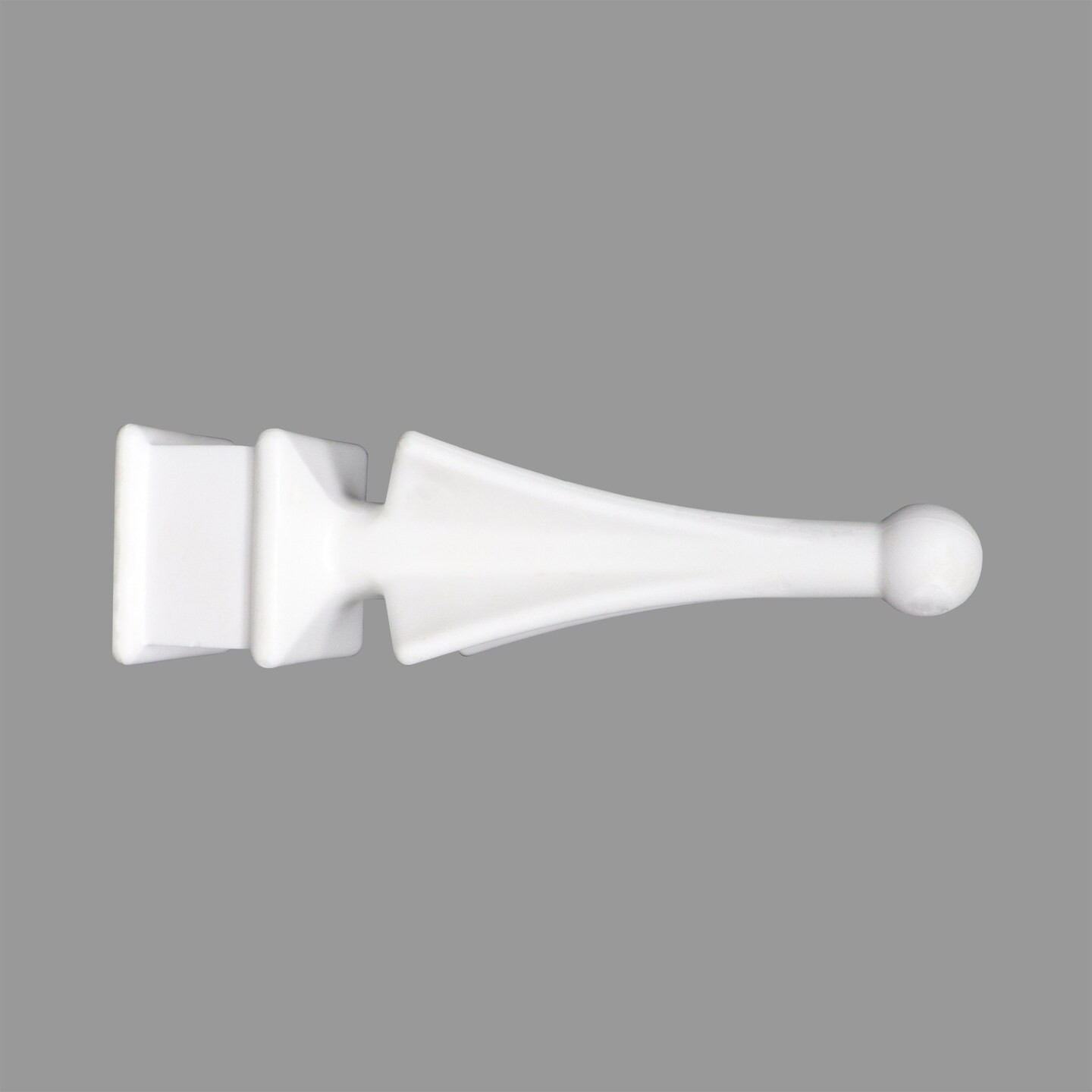 Fence Finials  Four-Sided Spire Premium Polypropylene Fence Toppers USA Made - White