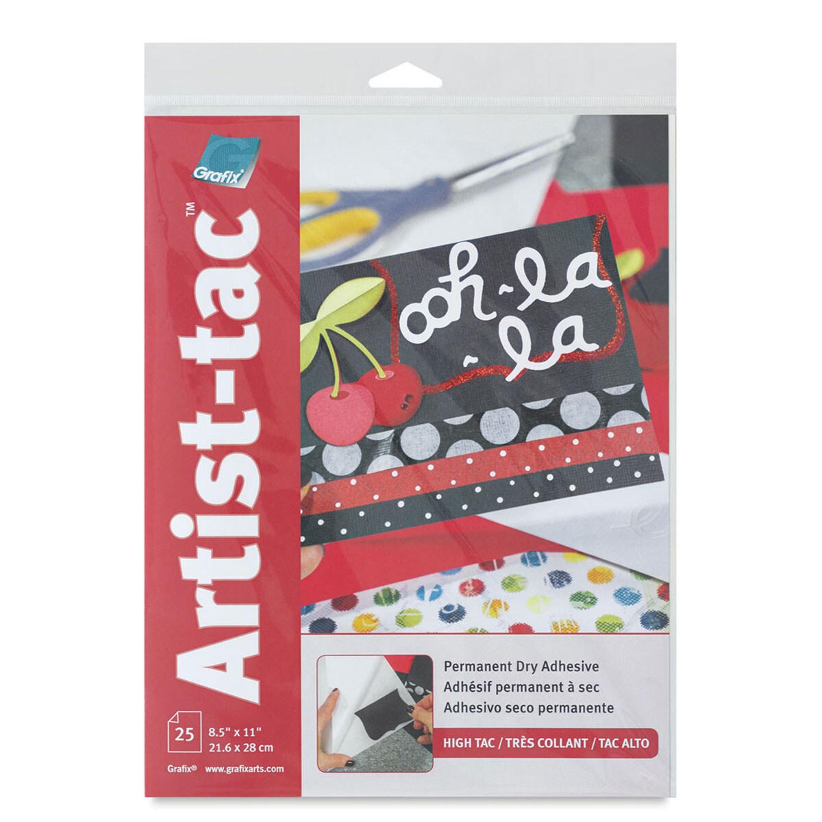 Grafix Artist Tac - 8-1/2&#x22; x 11&#x22;, Pkg of 25 Sheets