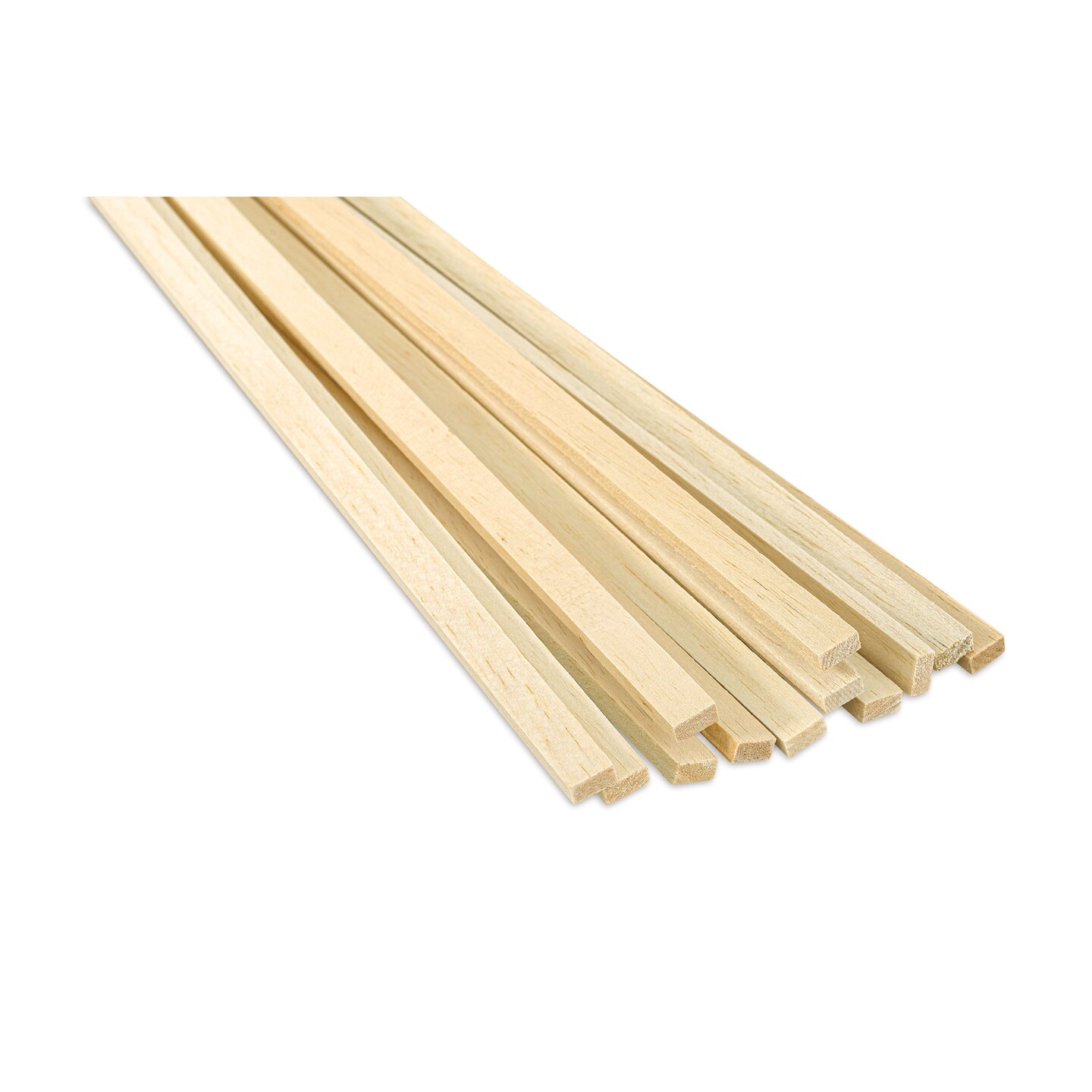 Bud Nosen Balsa Wood Sticks - 1/4&#x22; x 1/2&#x22; x 36&#x22;, Pkg of 12