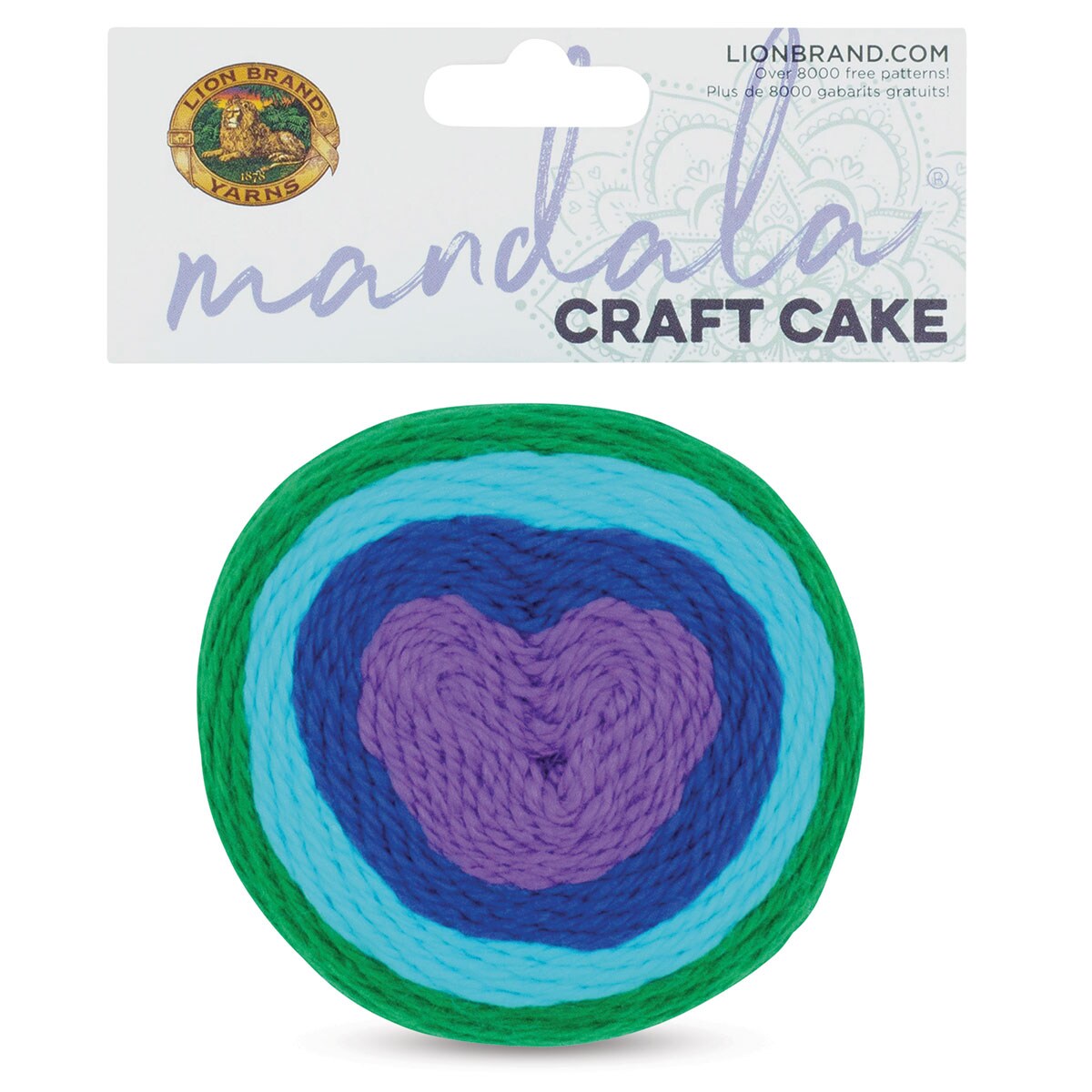 Lion Brand Mandala Craft Cake Yarn - Under The Sea, 88 yards