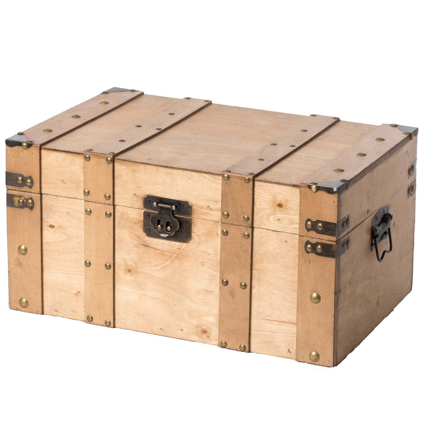 Natural Wooden Style Trunk with Handles