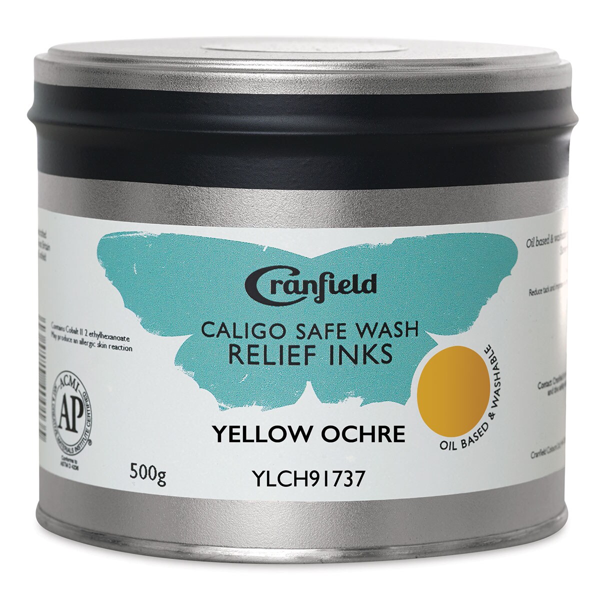 Cranfield Caligo Safe Wash Relief Ink - Yellow Ochre, 500 g