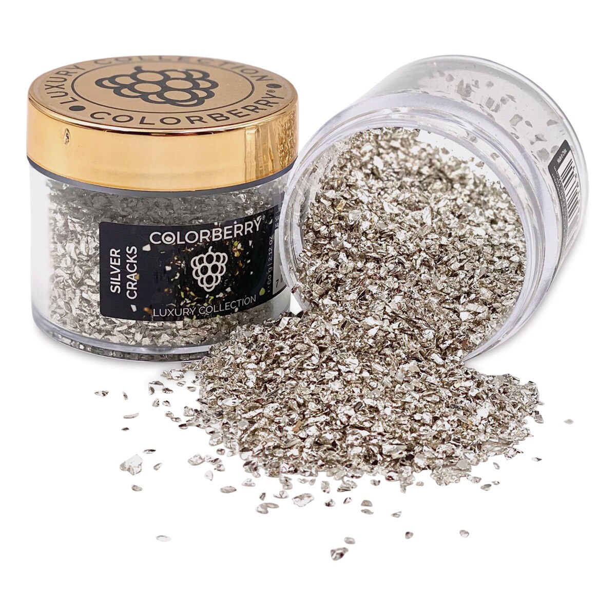 Colorberry Luxury Collection Resin Additive - Silver Cracks, 60 g, Jar