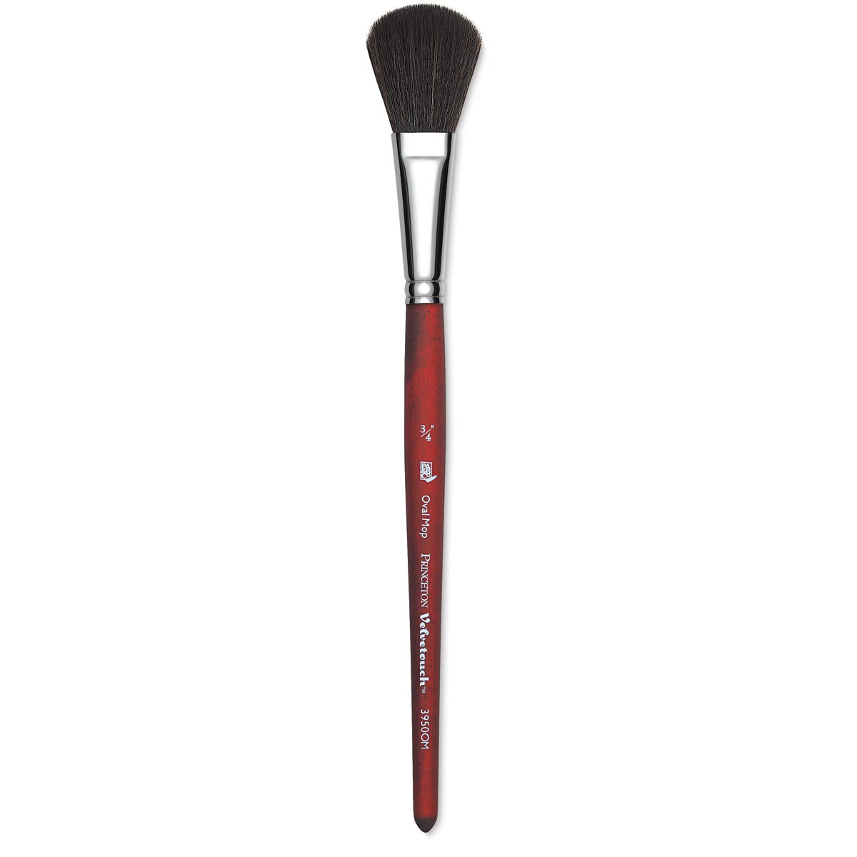 Princeton Velvetouch Series 3950 Synthetic Brush - Oval Mop, Size 3/4"