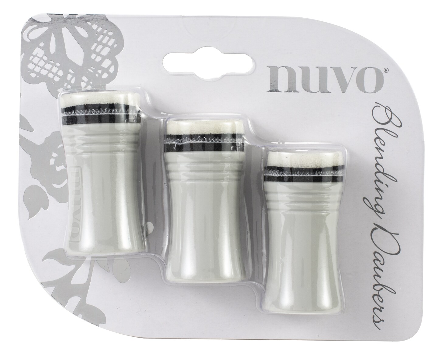 Nuvo Blending Daubers for Inks, Stencils and Paper Crafting, 1.2&#x22; wide Foam Head, 3 pack