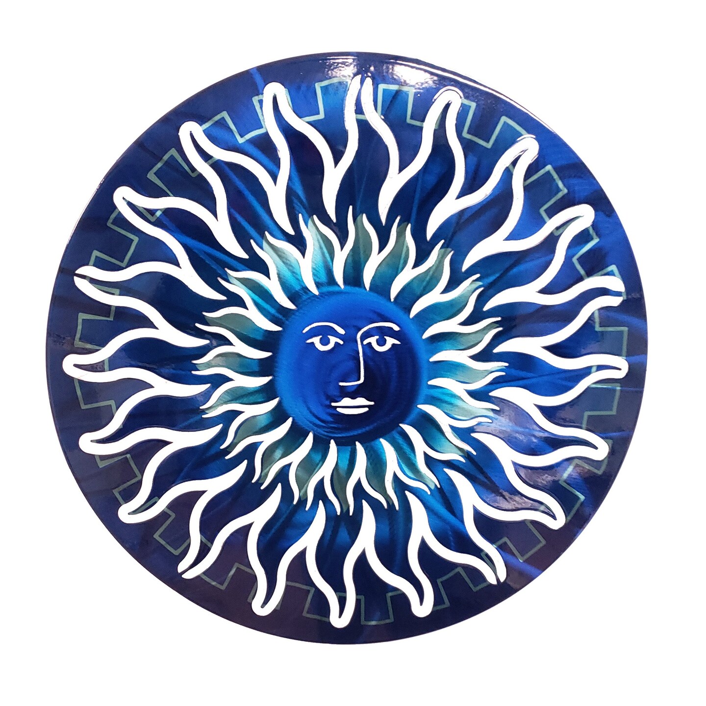 Sun Face Wall Art Blue Shimmer | Michaels