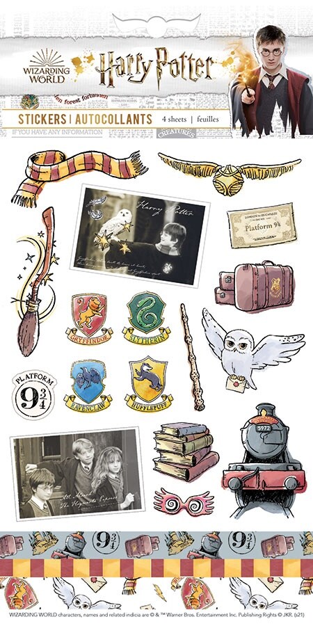 Paper House Harry Potter Stickers 4/Sht-Classic