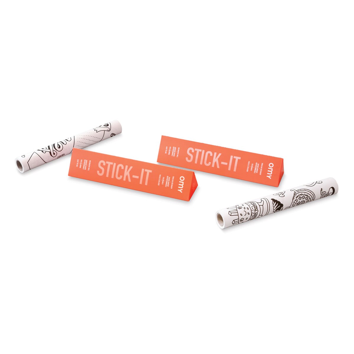 OMY Stick-It Adhesive Memo Art Coloring Roll - 12&#x22; x 16 ft