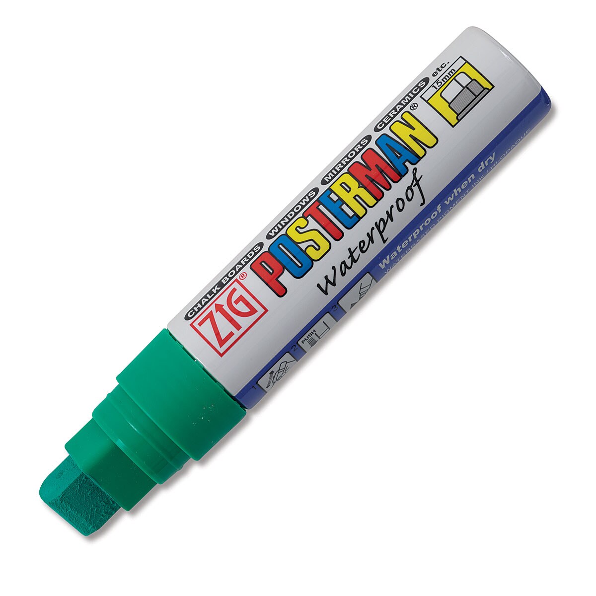 Zig Posterman Paint Marker - 15 mm, Green, Big & Broad
