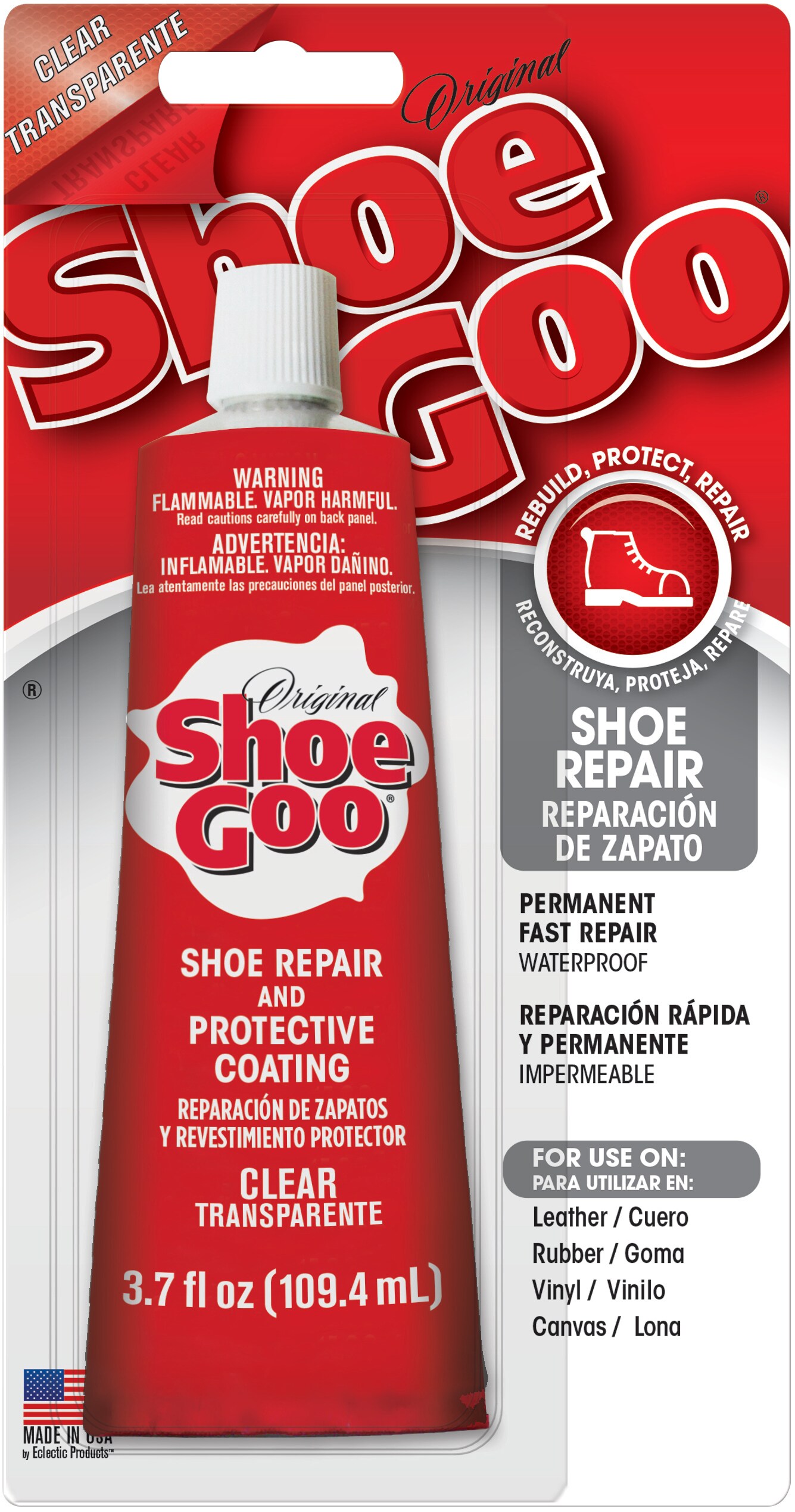 Shoe Goo Shoe Repair Adhesive - 3.7oz Clear