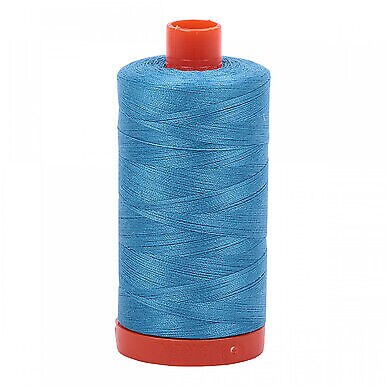 Aurifil Mako Cotton Thread Bright Teal 1320 50Wt 1422 Yd
