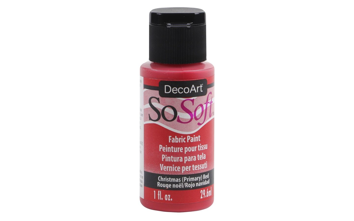 DecoArt SoSoft Fabric Paint 1 oz. - Christmas Red ⋆ Gina Reddin Designs