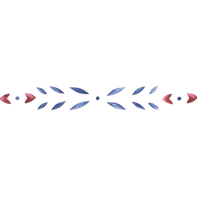 Small Colonial Wall Stencil Border | 351 by Designer Stencils | Reusable Stencils for Painting |
