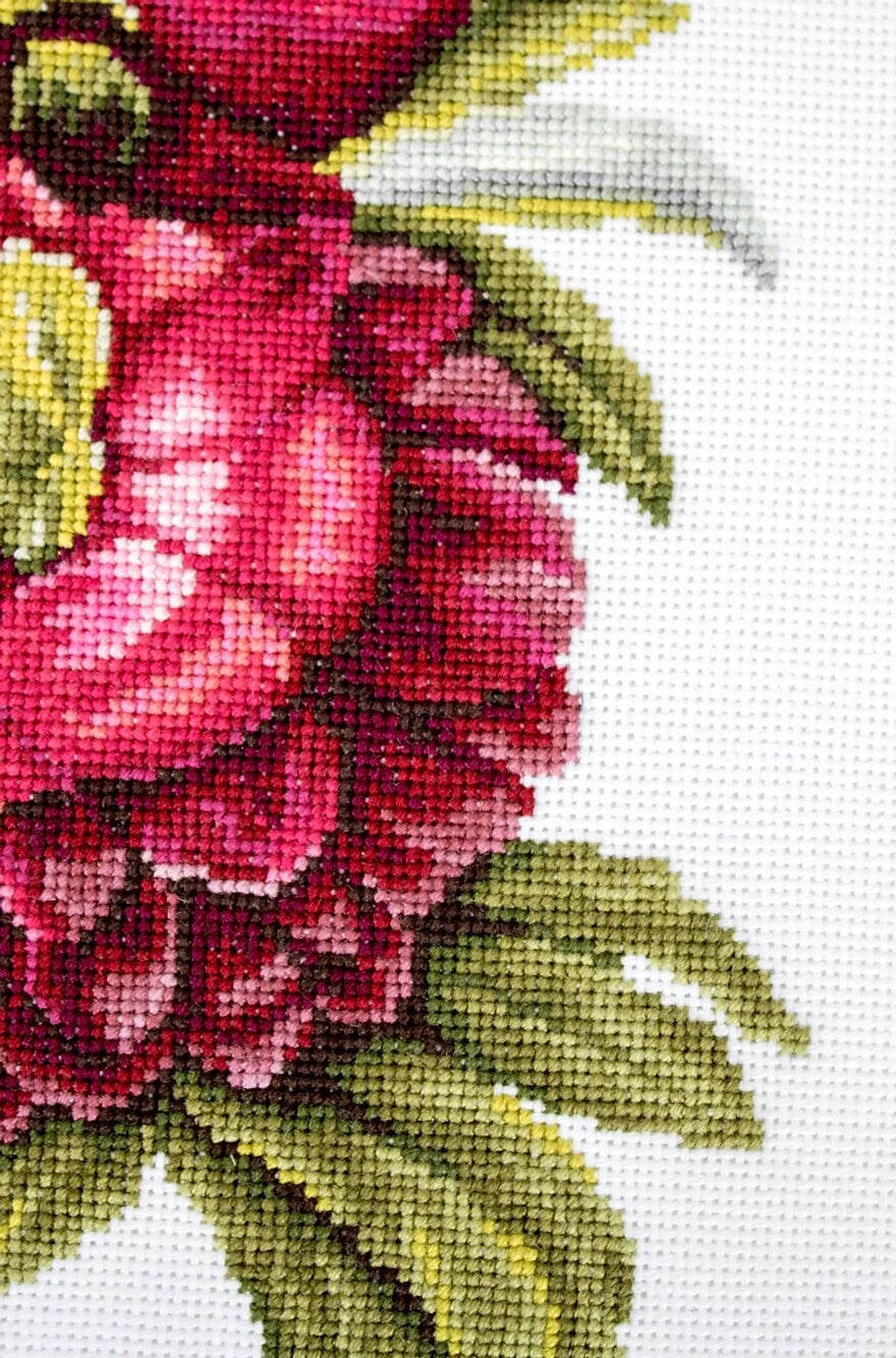 Bouquet With Peonies B2354l Counted Cross Stitch Kit Michaels 