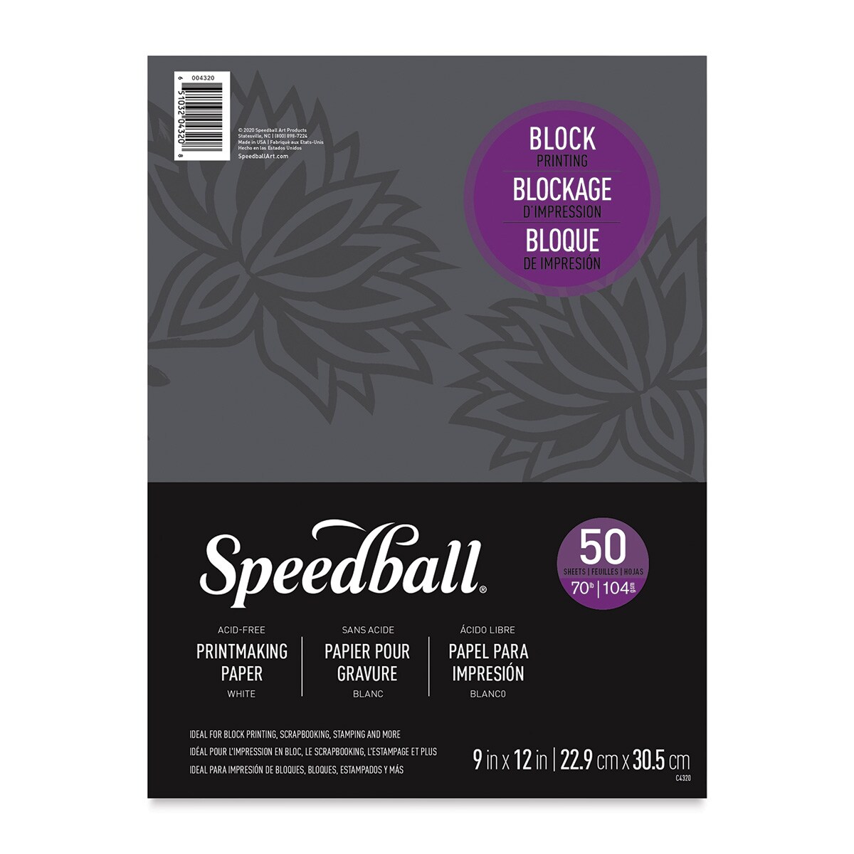 Speedball Printmaster Paper Pads - 9&#x22; x 12&#x22;, 50 Sheets