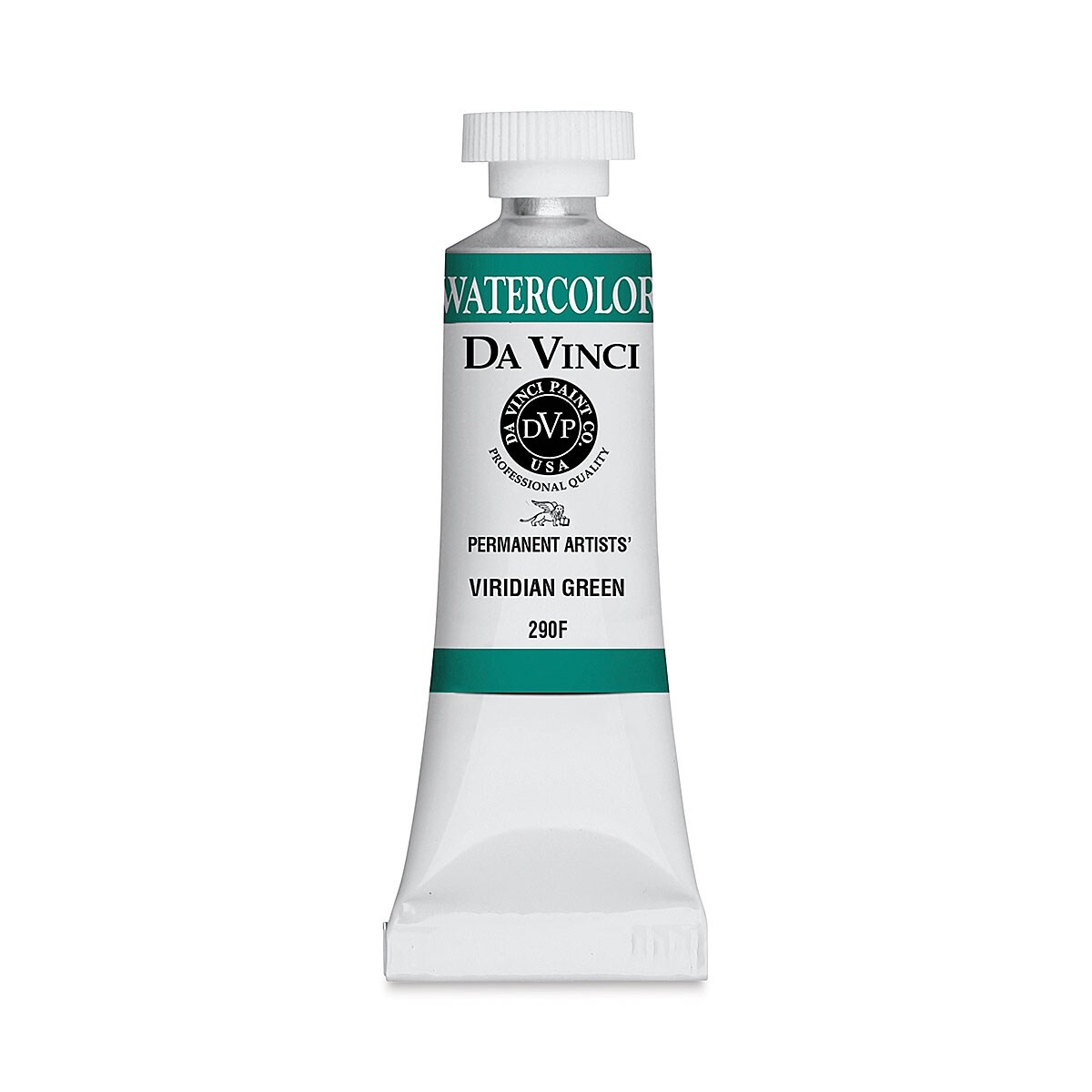 Da Vinci Artists&#x27; Permanent Watercolor - Viridian Green, 15 ml tube