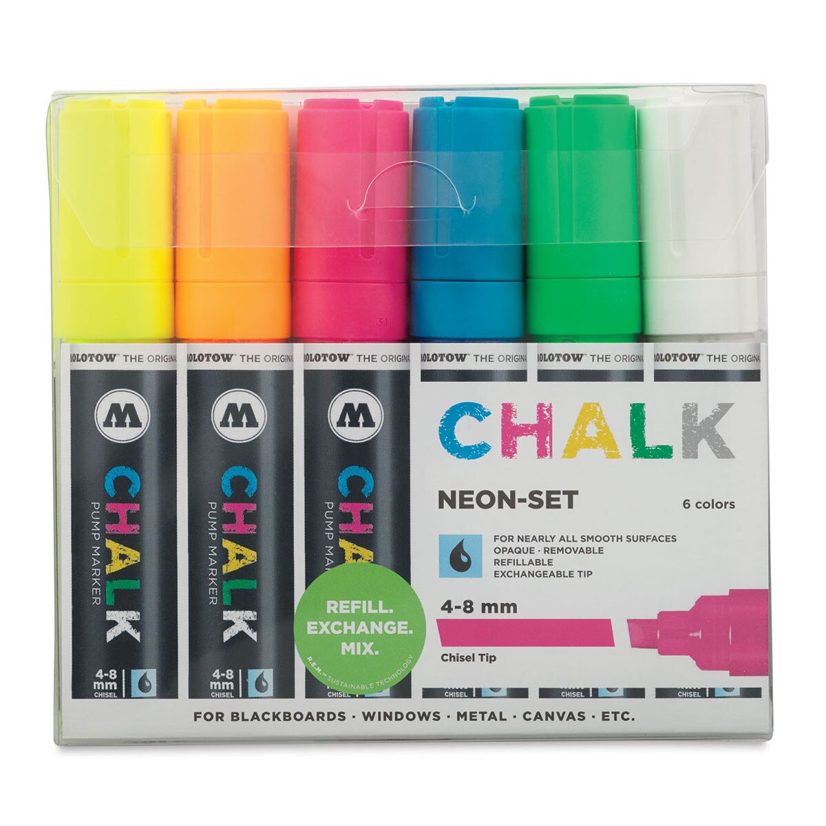 Chalk Markers - 8 Neon Colors (Value Pack)