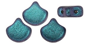 Ginko Beads, Polychrome Indigo Orchid, 8 grams