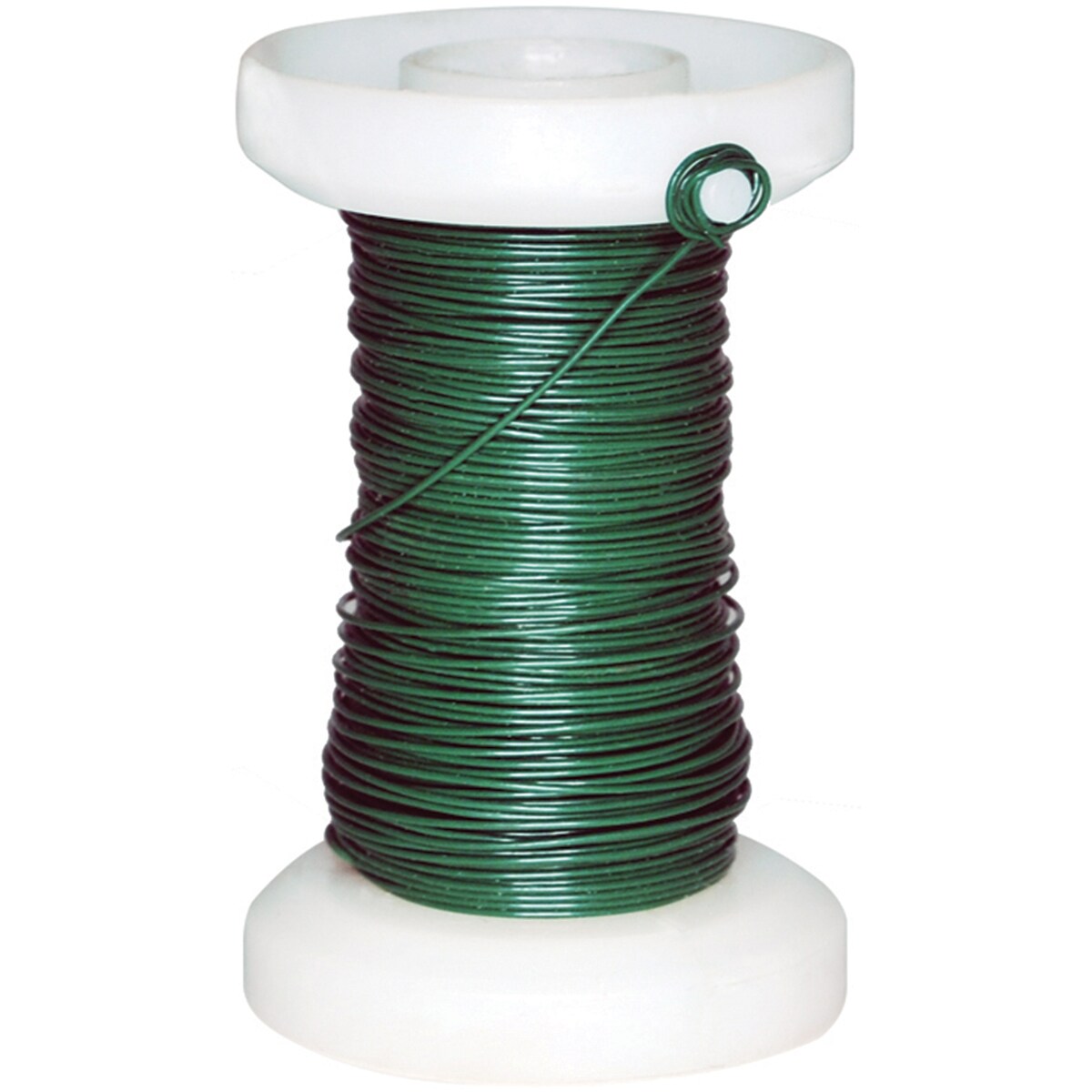 Craft Decor Spooled Floral Wire 26 Gauge 65&#x27;-Green