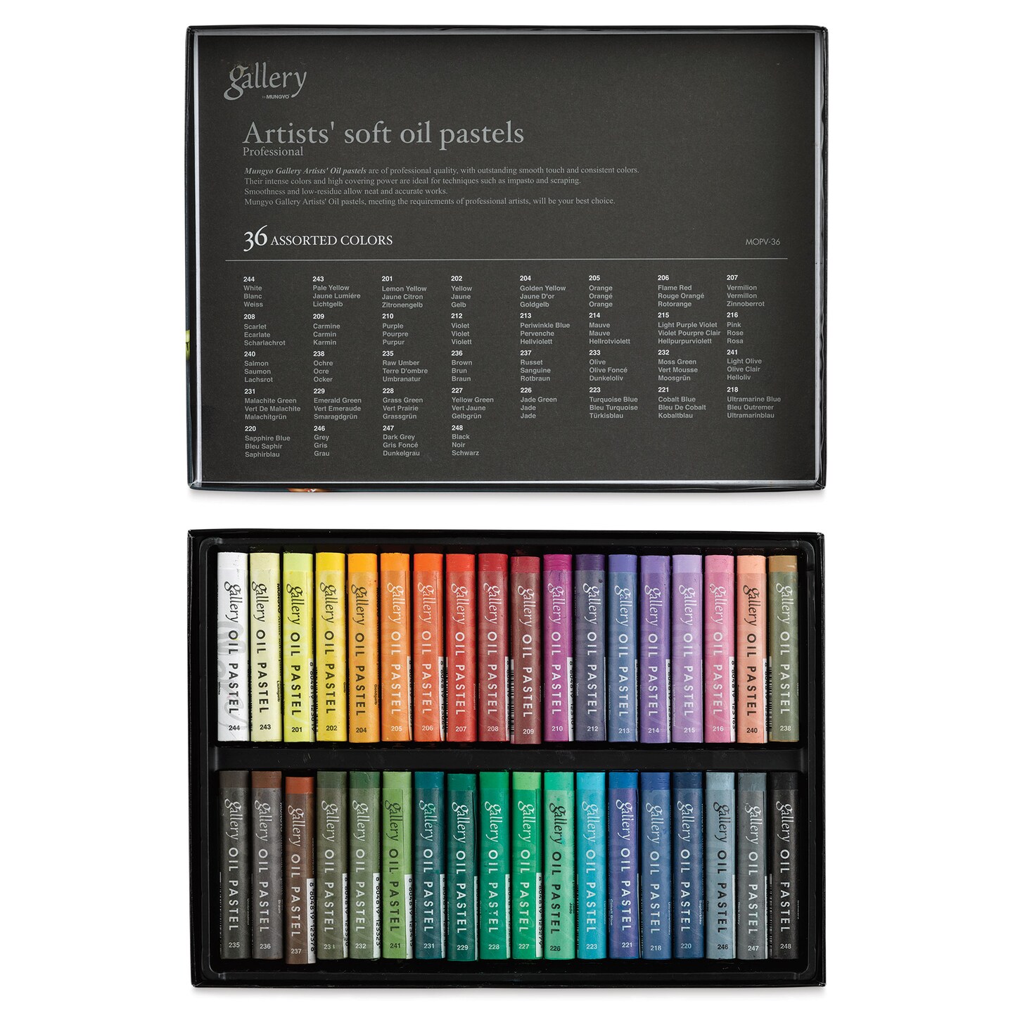 Mungyo Gallery Artists&#x27; Soft Oil Pastels - Set of 36