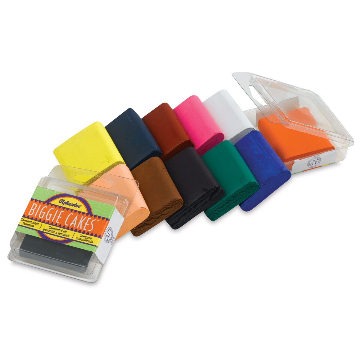 Alphacolor Biggies - Set of 12 colors, without tray