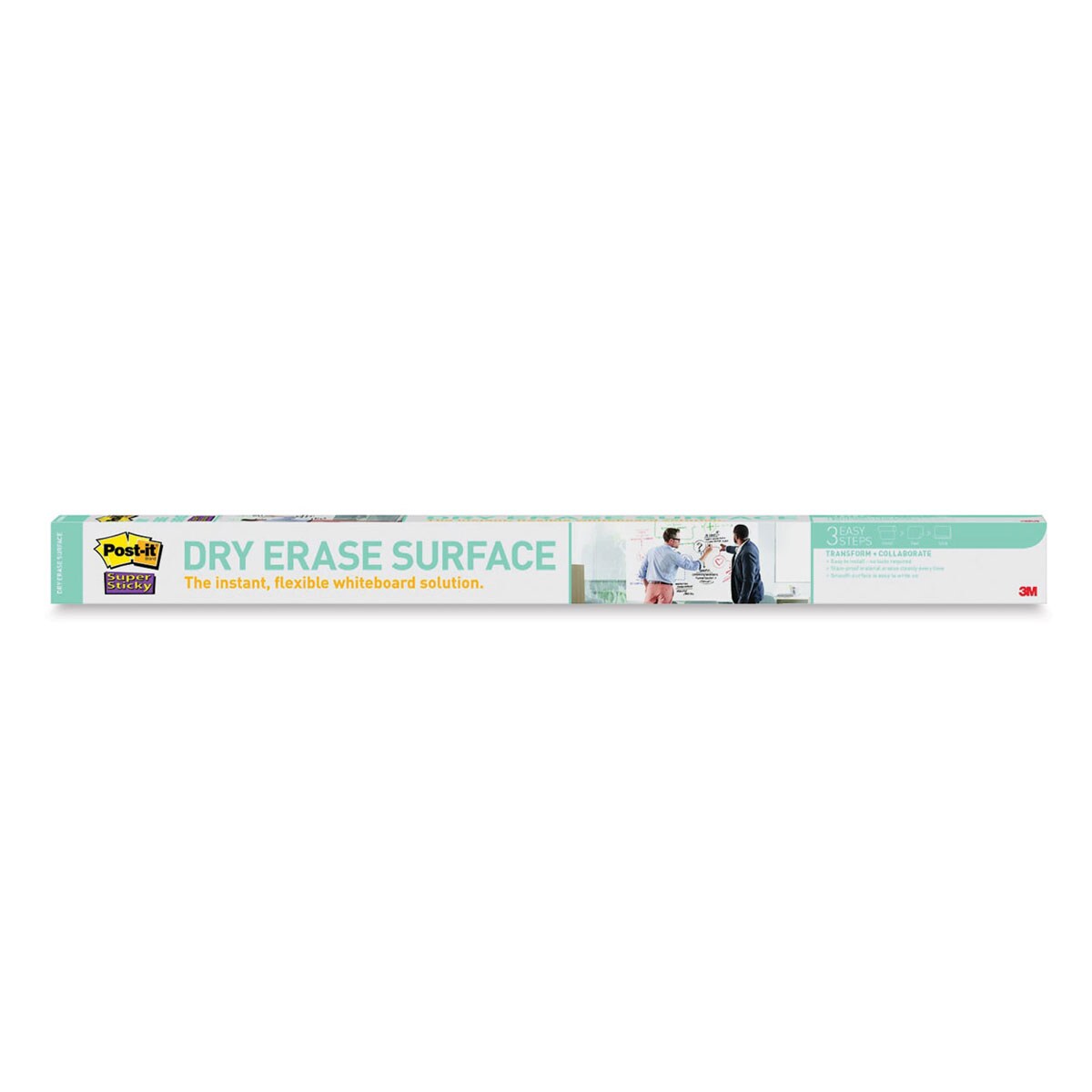 Post-it Super Sticky Dry Erase Surface - Roll, 3 ft x 4 ft