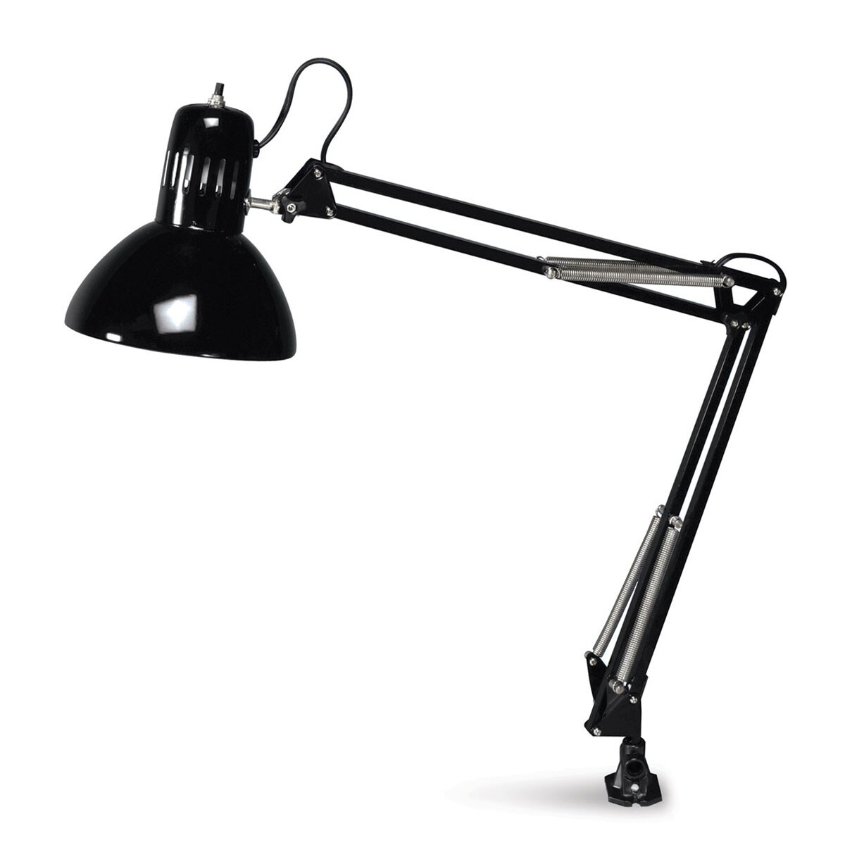 Studio Designs Swing Arm Lamp - Black, Bulb included