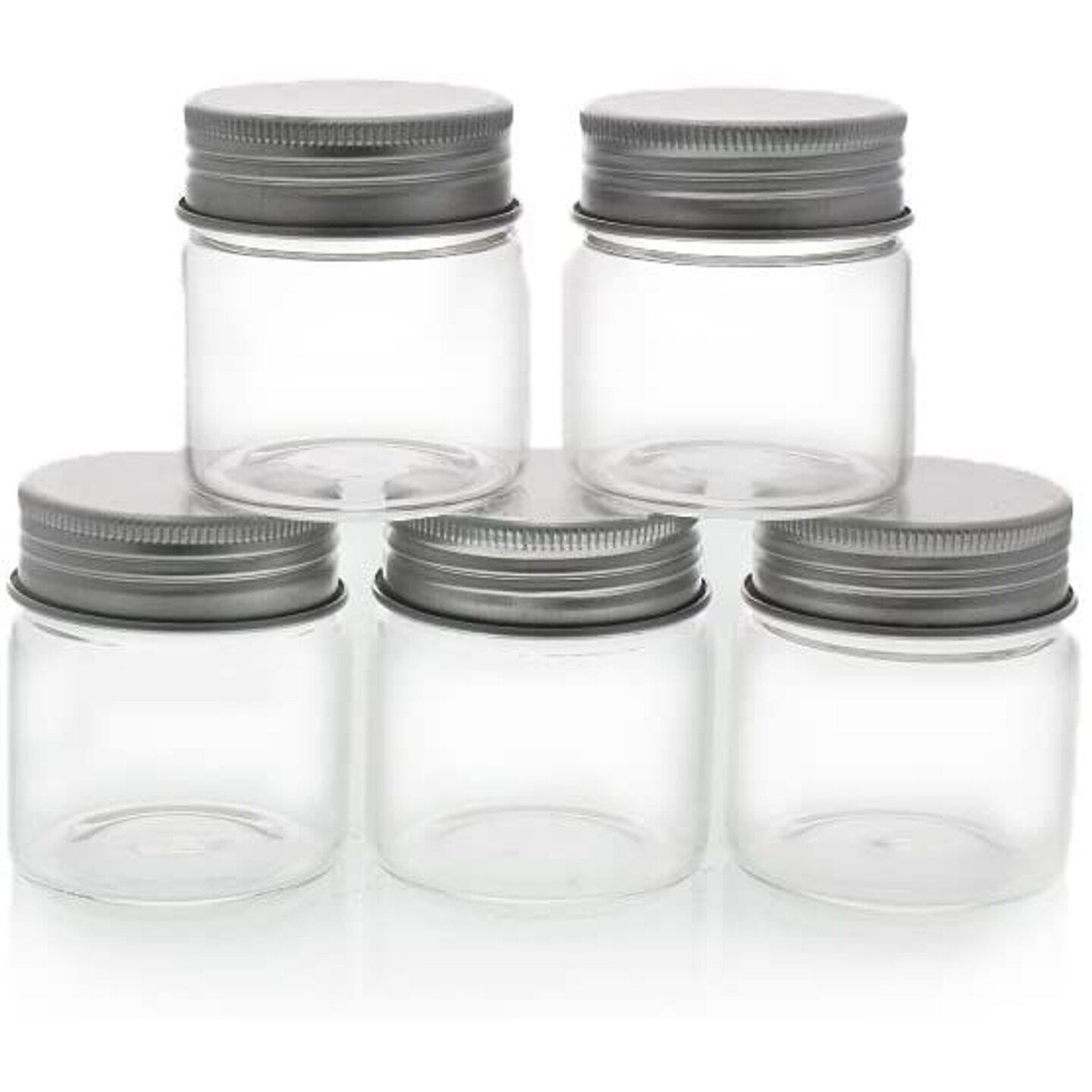 5 Pack Mini Glass Jars with Lids 1.7 oz Small Mason Jars for DIY