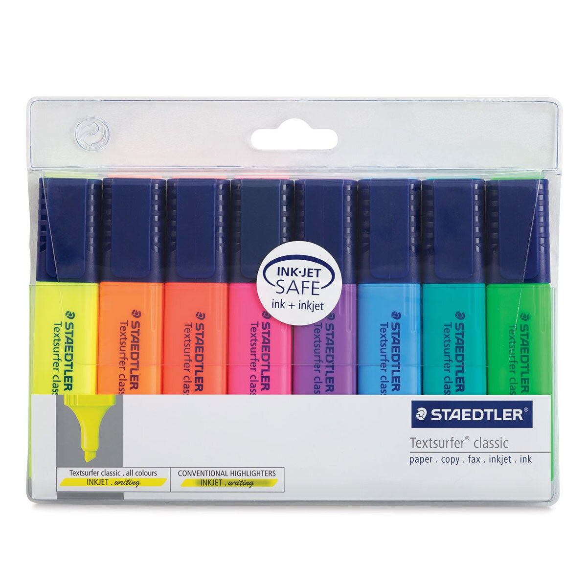 Staedtler Textsurfer Classic Highlighters - Assorted Colors, Set of 8