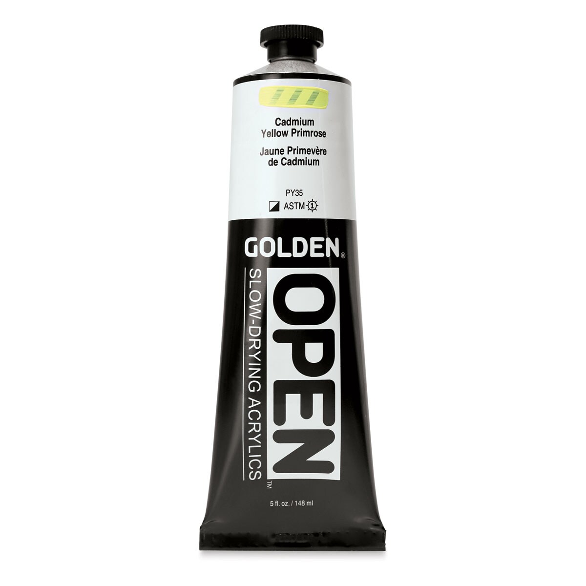 Golden Open Acrylics - Cadmium Yellow Primrose, 5 oz, Tube