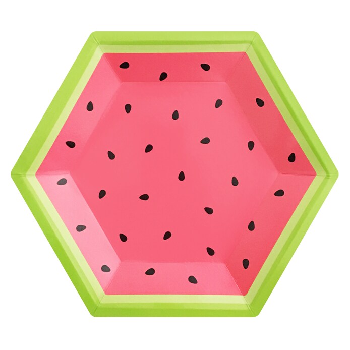 Paper Plates - Large - Watermelon