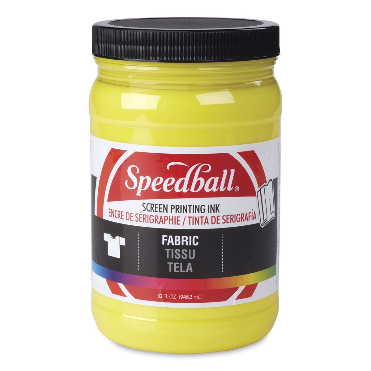 Speedball Fabric Screen Printing Ink - Process Yellow, 32 oz, Jar