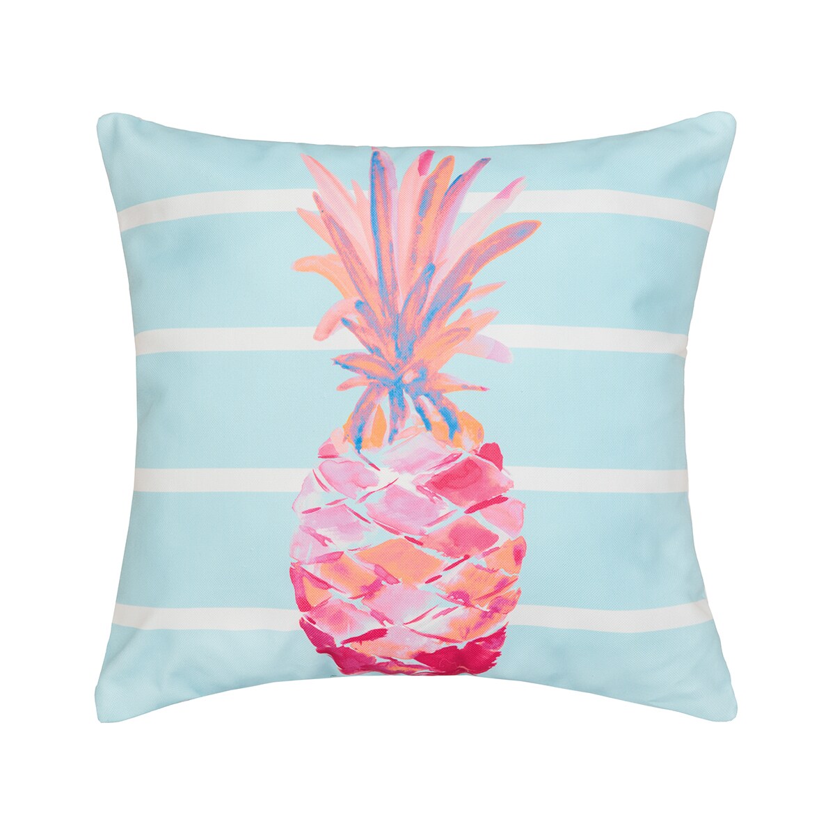 18" x 18" Palm Beach Tropical Pineapple Indoor/Outdoor Throw Pillow