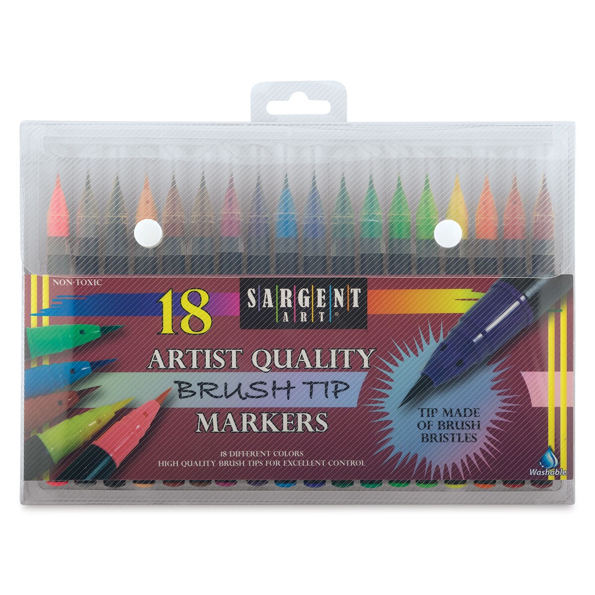Sargent Art Artist Brush Tip Markers Set of 18 Michaels