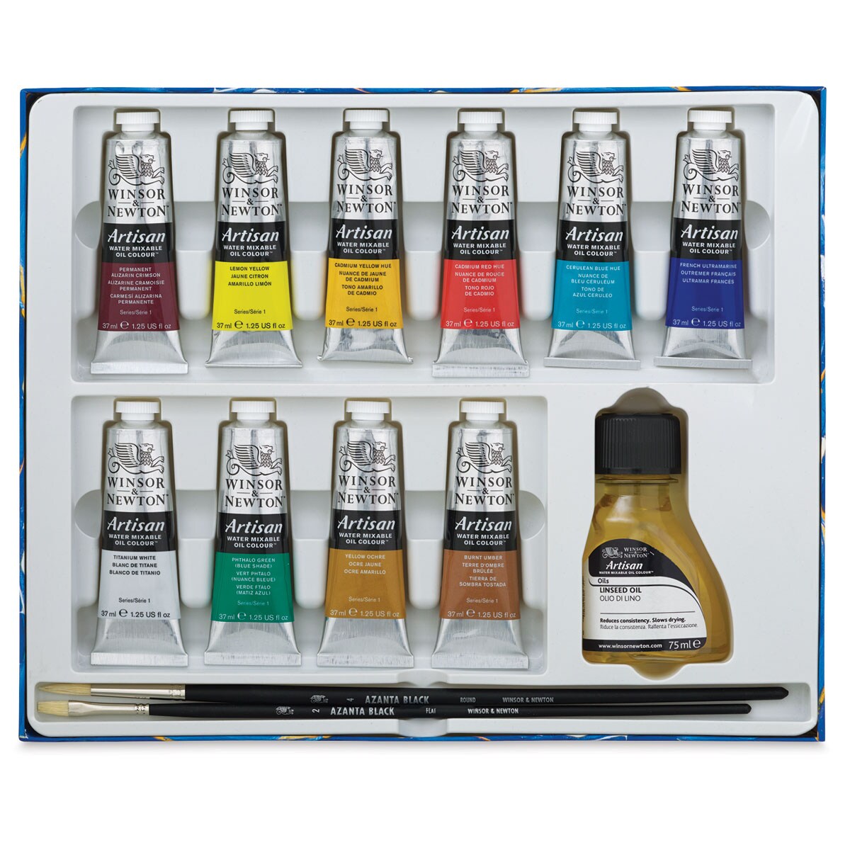 Winsor & Newton Artisan Water Mixable Oil Paint -Set of 10, Studio Set, 37 ml