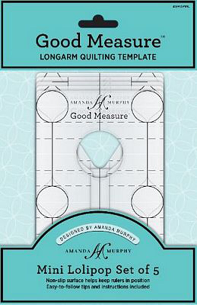 Good Measure-Amanda Murphy - Longarm Quilting Template - Mini Lollipop Set of 5