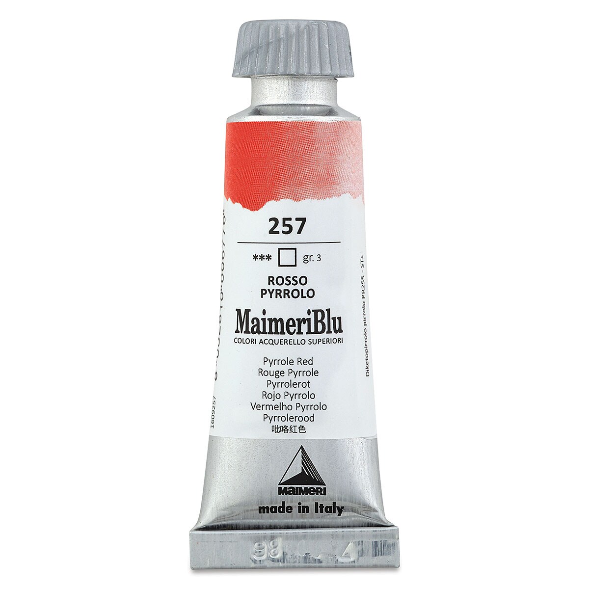 Maimeri Blu Artist Watercolor - Pyrrole Red, 12 ml Tube