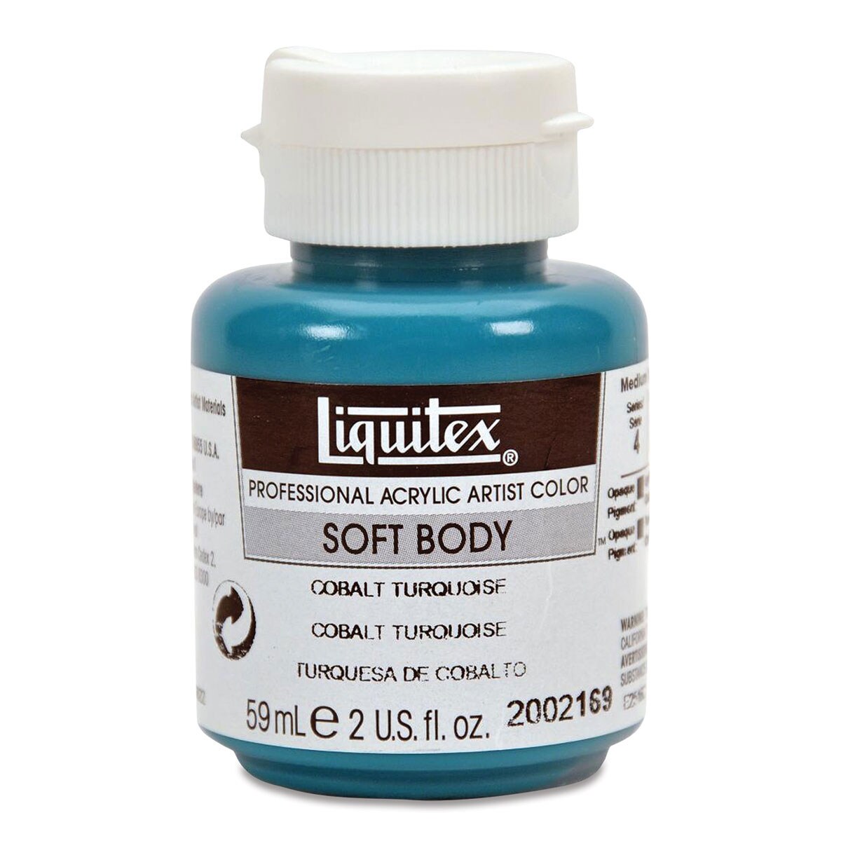 Liquitex Soft Body Artist Acrylics - Cobalt Turquoise, 59 ml bottle